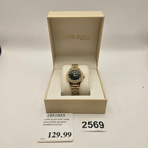 ANNE KLEIN NEW YORK WOMEN\'S WATCH CRYSTAL ACCENTED QUARTZ 12-7784MAGB NIB main image 4